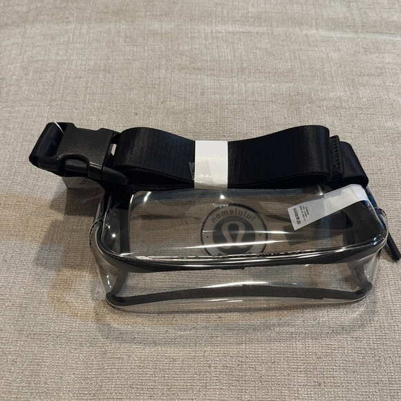 Lemon Transparent Bag with Black and White Logo - Picture 4 of 4